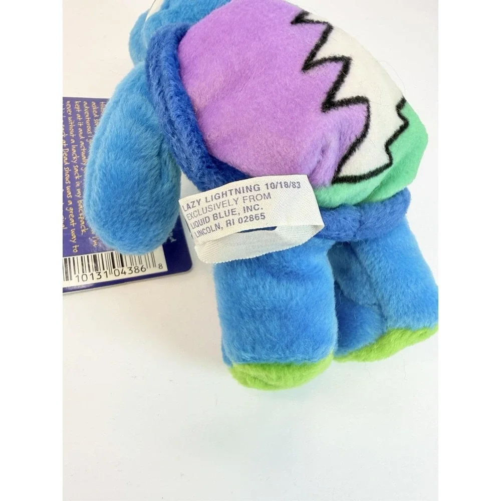 Grateful Dead Liquid Blue Bean Bear Terrapin Turtle Plush Lazy Lightning READ